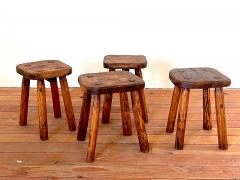 FRENCH MASSIVE WOOD STOOLS - 2793130
