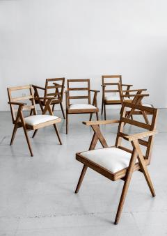 FRENCH OAK DINING CHAIRS - 1021132