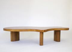 FRENCH OAK FREEFORM ORGANIC MODERN LOW COFFEE TABLE - 2865325