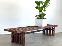 FRENCH SLATTED WOOD BENCH - 2745772