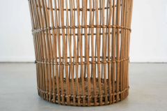 FRENCH WICKER WASTE BASKET - 1885195