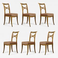 FRIEDRICH GOTTLOB HOFFMANN SET OF SIX NEOCLASSICAL SIDE CHAIRS IN THE MANNER OF FRIEDRICH GOTTLOB - 3521247