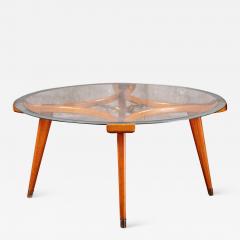 FRITHSO WALNUT AND GLASS COFFEE TABLE - 1017634