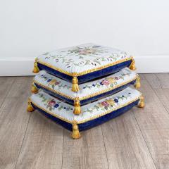 Fa ence Footstool France circa 1910 - 3078484