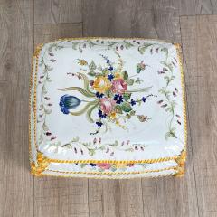 Fa ence Footstool France circa 1910 - 3078487