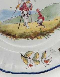 Fa ence Plate with Joan of Arc France 19th century - 4156952