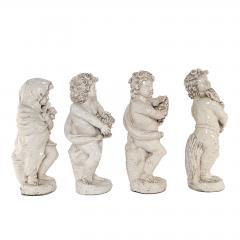 Fa ence Pottery Figures of the Four Seasons Probably Italy circa 1900 - 3965585