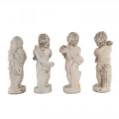 Fa ence Pottery Figures of the Four Seasons Probably Italy circa 1900 - 3965586