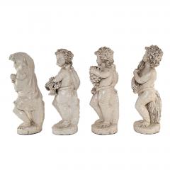 Fa ence Pottery Figures of the Four Seasons Probably Italy circa 1900 - 3965587