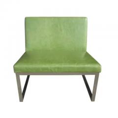 Fabien Baron B 2 Lounge Chair Designed by Fabien Baron for Bernhardt in Green Patent Leather - 3529566