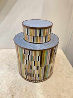 Fabienne Jouvin Cloisonn Lidded Jar by Fabienne Jouvin Paris - 4365976