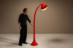 Fabio Lenci DL5 Lampione Floor Lamp in Red by Fabio Lenci for Guzzini Italy 1971 - 4485009