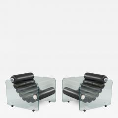 Fabio Lenci Pair Of Hyaline Lounge Chairs By Fabio Lenci - 1724782