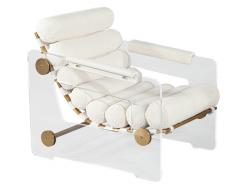Fabio Lenci Pair of Italian Modern Acrylic Lounge Chairs by Fabio Lenci - 4081378