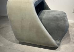 Fabio Novembre Pair of Italian Modern Suede Air Armchairs Fabio Novembre 1970s - 4605841