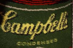 Fabulous Andy Warhol Campbell s Soup Can Rug Tapestry Mid Century Modern - 1558316