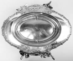 Fabulous Austrian Rococo Classical Hunting Fishing Centerpiece Bowl - 3991851