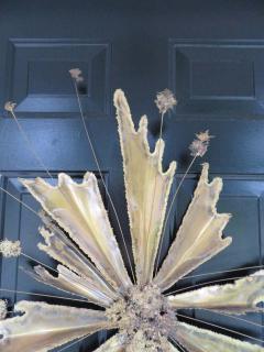 Fabulous Brutalist Brass Starburst Sunburst Wall Sculpture Mid Century Modern - 1497753