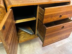 Fabulous Curved Danish style 3 Bay Modular Wall Unit JA Wood Craft - 4729494