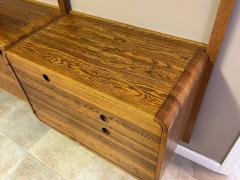 Fabulous Curved Danish style 3 Bay Modular Wall Unit JA Wood Craft - 4729498