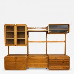 Fabulous Curved Danish style 3 Bay Modular Wall Unit JA Wood Craft - 4731033