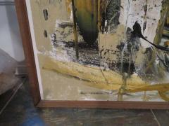 Fabulous Gino Hollander Abstract Painting Mid Century Modern - 1533909