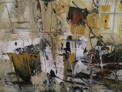 Fabulous Gino Hollander Abstract Painting Mid Century Modern - 1533910