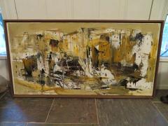 Fabulous Gino Hollander Abstract Painting Mid Century Modern - 1533915