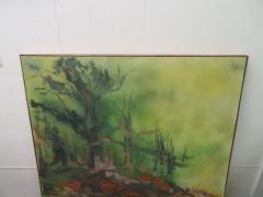 Fabulous Large Scale Mid Century Modern Landscape Oil Painting - 1659349