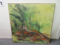 Fabulous Large Scale Mid Century Modern Landscape Oil Painting - 1659350