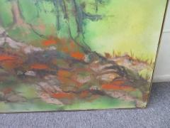 Fabulous Large Scale Mid Century Modern Landscape Oil Painting - 1659353