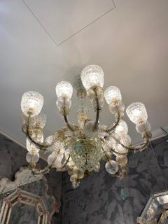 Fabulous Modern Art Deco Style Murano Glass Chandelier - 2587563