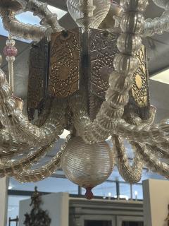 Fabulous Murano Pink and Gold Venetian Chandelier - 4150641