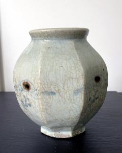 Faceted Korean Ceramic Celadon Jar Joseon Dynasty - 2077077