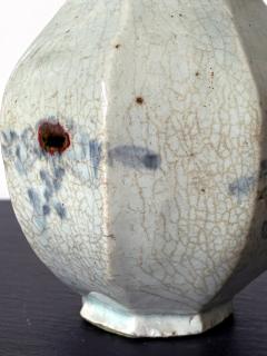 Faceted Korean Ceramic Celadon Jar Joseon Dynasty - 2077080