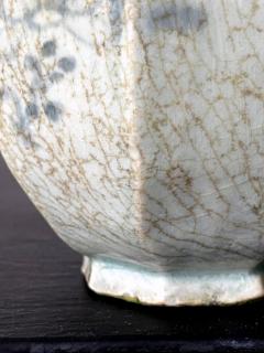 Faceted Korean Ceramic Celadon Jar Joseon Dynasty - 2077082