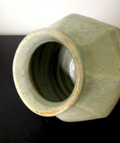 Faceted Korean Ceramic Celadon Jar Joseon Dynasty - 2077083