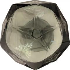 Faceted Murano Glass Occasional Table in Gray - 4126655