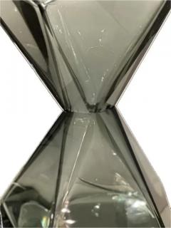 Faceted Murano Glass Occasional Table in Gray - 4126657