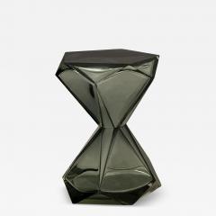 Faceted Murano Glass Occasional Table in Gray - 4127779