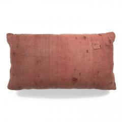 Faded Plum Color Embroidered Lumbar Cushion - 3608231
