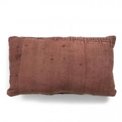 Faded Plum Color Embroidered Lumbar Cushion - 3608399