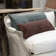 Faded Plum Color Embroidered Small Lumbar Cushion - 3635013