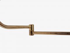 Fagerhults Articulating Wall Light Brass Fabric Sweden 1980s - 4813359