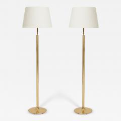 Fagerhults Belysning Pair of Mid Century Brass Floor Lamps by Fagerhults Belysning - 2845923