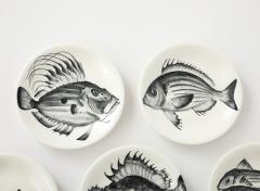 Faience d Avrit Faience d Avrit 11 French Hand Painted Fish Dinner Plates - 4618136