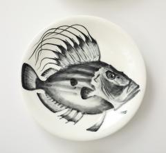 Faience d Avrit Faience d Avrit 11 French Hand Painted Fish Dinner Plates - 4618138