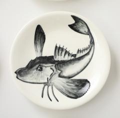 Faience d Avrit Faience d Avrit 11 French Hand Painted Fish Dinner Plates - 4618143