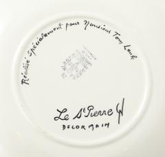 Faience d Avrit Faience d Avrit 11 French Hand Painted Fish Dinner Plates - 4618145
