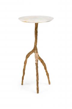 Fakasaka Design Brazilian Contemporary Polished Bronze Side Table - 4613340